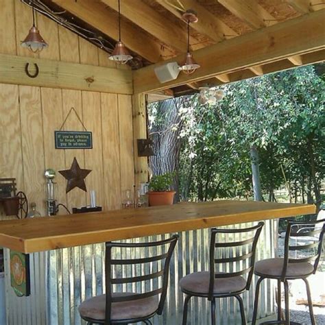 Porch bar, Backyard bar, Outdoor deck decorating