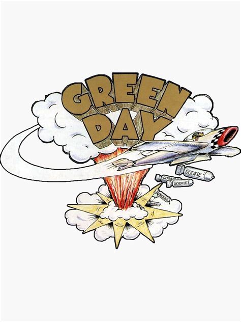 Green Day's Dookie Logo Sticker by ccensored | Green day dookie, Green day tattoo, Green day poster