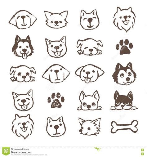 Dog icon set stock illustration. Illustration of icon - 74703581 | Dog drawing, Dog icon, Dog ...