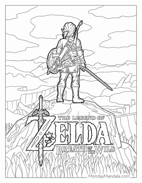 The Legend Of Zelda: Breath Of The Wild Coloring Pages - Coloring Home