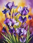 Iris Flower Blossoms Art Free Stock Photo - Public Domain Pictures