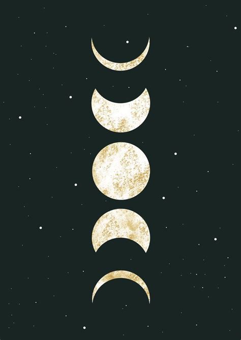 Moon Phases Drawing, Moon Phases Art, Moon Drawing, Moon Art, Lunar Phases Art, Witchy Wallpaper ...