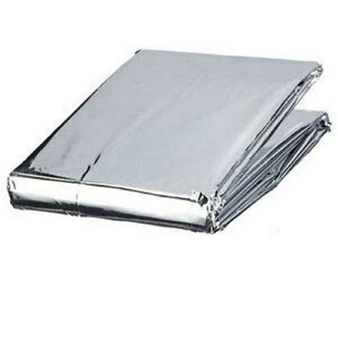 ASA Techmed Emergency Mylar Thermal Blanket, Foil Rescue Space Blanket - Silver - Designed for ...