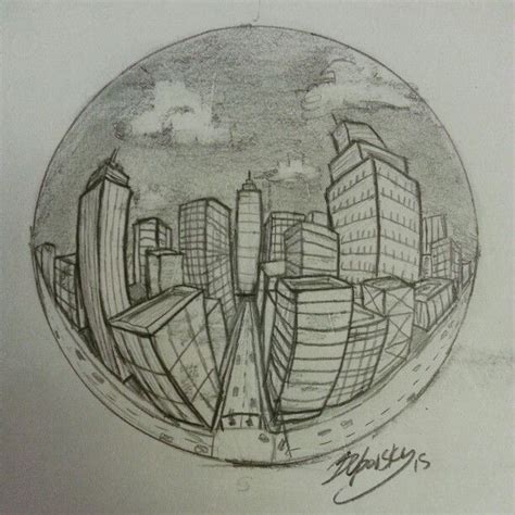 5 Point Perspective City