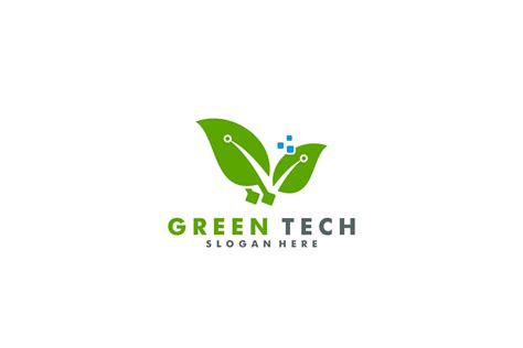 Green technology logo design