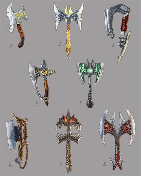 ArtStation - Axe designs