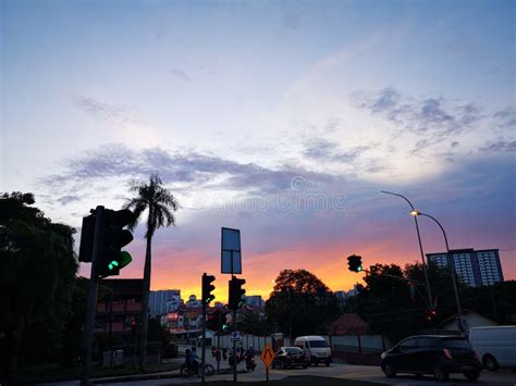 View from Sungai Besi,kuala Lumpur Editorial Image - Image of sunset, sungai: 136179870