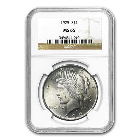 Buy 1925 Peace Dollar MS-65 NGC | APMEX