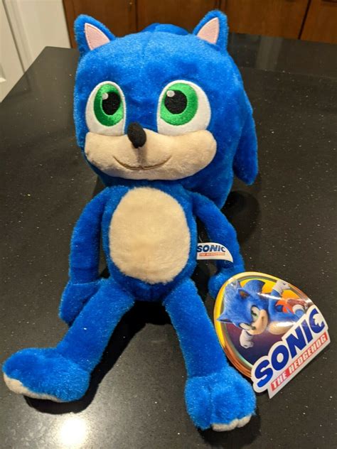 Mavin | Toy Factory 14" Baby Sonic The Hedgehog Movie Stuffed Animal Plush Doll Rare