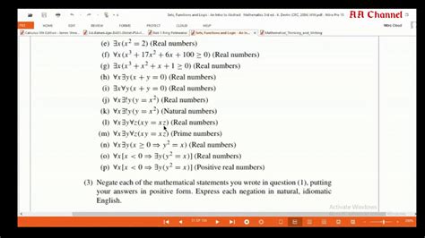 Diskusi Contoh Soal Bahasa Matematika (Kuantor / Kuantifier) | Logika ...