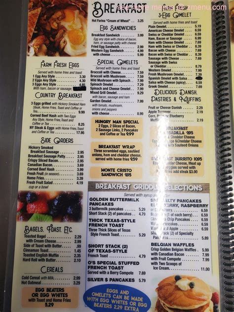 Menu at Sweet Peas Country Diner restaurant, Hillsdale