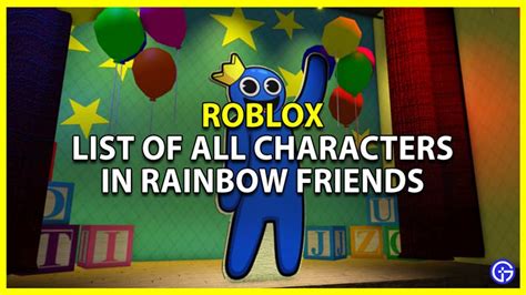 Rainbow Friends Characters List - IMAGESEE