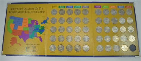 First State Quarters of The United States Collector's Map 1999-2008 ...