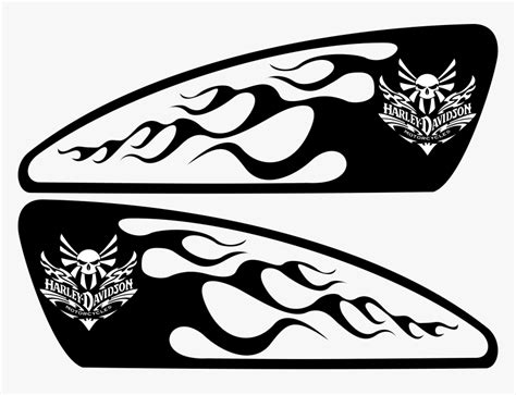 Harley Decals Airbrush Gas - Sticker Design For Bike, HD Png Download - kindpng