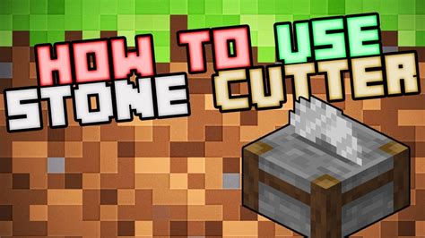 How to Make / Use a Stone Cutter - Minecraft Survival 2019 - YouTube