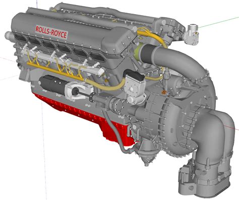 Free 3D file Rolls Royce Merlin V12 Engine Model 🎲 ・3D printing model ...