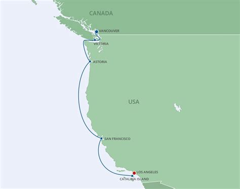 Pacific Coastal Cruise 2024 Itinerary - Issi Carilyn