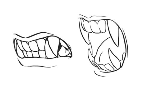 Fangs! | Art References | Pinterest | Sketches, Anatomy reference and Traditional art