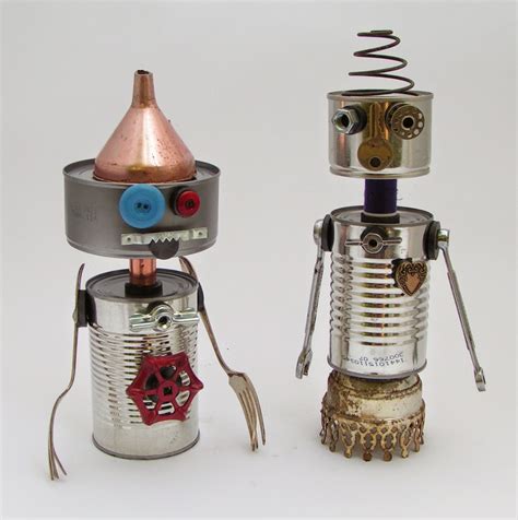 recycle craft for kids ; Robotic tin can ~ Creative Art and Craft Ideas