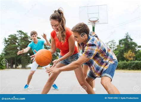 Teenagers Playing Basketball Royalty-Free Stock Photo | CartoonDealer.com #15268965