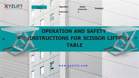Scissor Lift Safety Tips You Should Know by Jinan XYZTECH Machinery Co., Ltd - Issuu