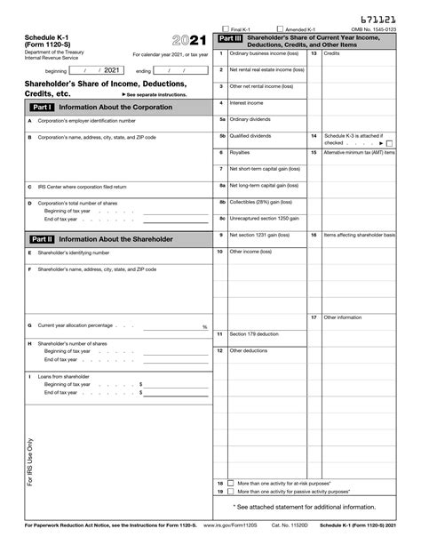 Form 1120s 2023 - Printable Forms Free Online