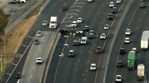 Dash camera captures California freeway crash that killed 5 people