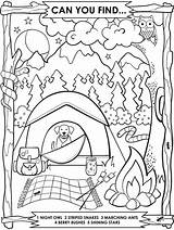 Girl Scout Camping Coloring Pages sketch template