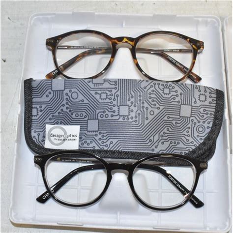 FOSTER GRANT BLUE LIGHT READING GLASSES 2 PK +3.00