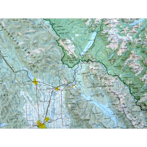 Hubbard Scientific Raised Relief Map: Glacier National Park - Hubbard ...