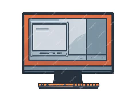 Premium AI Image | Computer screen vector illustration