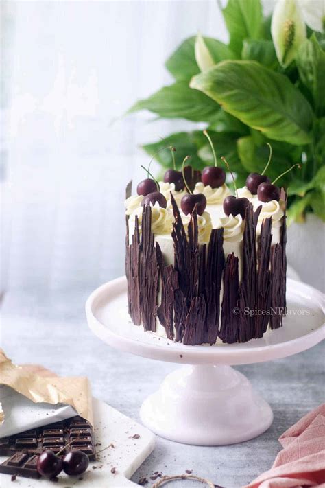 Eggless Black Forest Cake recipe - Spices N Flavors