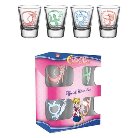 Sailor Moon: Characters Shot Glasses - Set of 4 Preorder - Merchoid