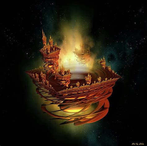 Castle in the sky Digital Art by Lilia D | Fine Art America