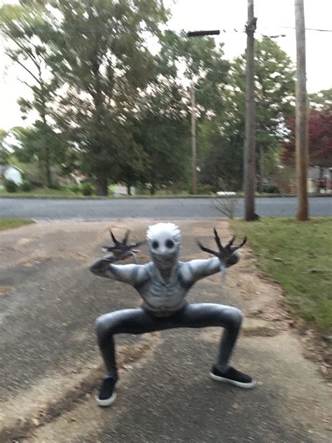 My kid chose to be The Rake for Halloween. I might never sleep again. : r/creepypasta