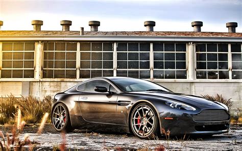 Black Aston Martin DB9 front side view wallpaper - Car wallpapers - #50029