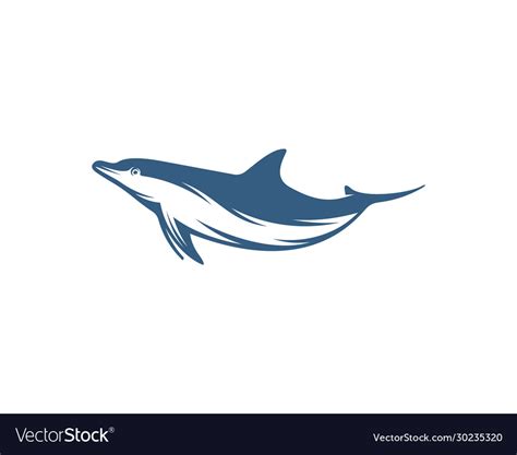 Dolphins logo design template silhouette Vector Image