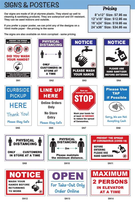 Covid-19 Safety Graphics - Signs, Stickers, Floor Graphics & Banners - CanadaStickerKing.com