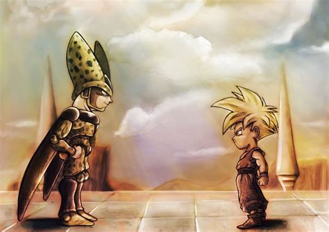 Gohan vs Cell by CharlieCasado.deviantart.com on @deviantART Dragon Ball Z, Felt Dragon, Dragon ...