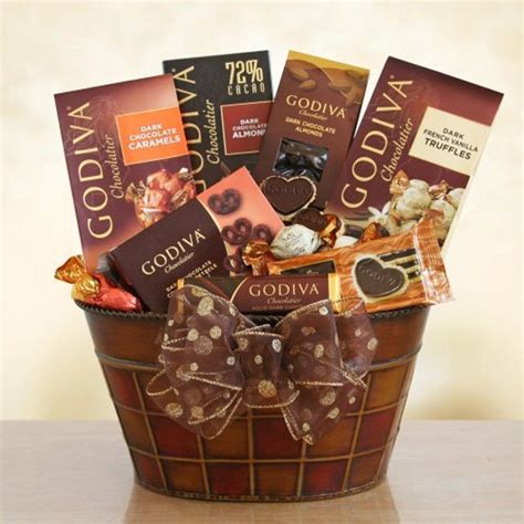 Godiva Dark Chocolate Decadence Gift Basket by GODIVA Chocolatier ...