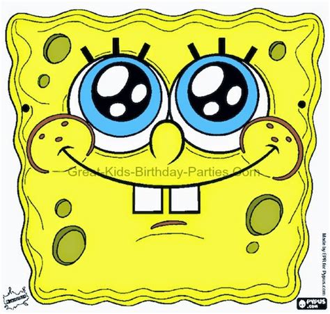 Free Coloring Pages Printable Spongebob Masks