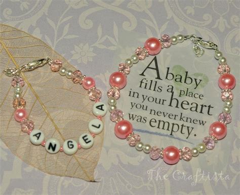 Mother Daughter Bracelet Set Personalized Bracelet Pink - Etsy