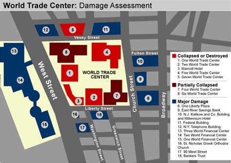 Map Of The World Trade Center Buildings - Eadith Madelaine