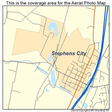 Aerial Photography Map of Stephens City, VA Virginia