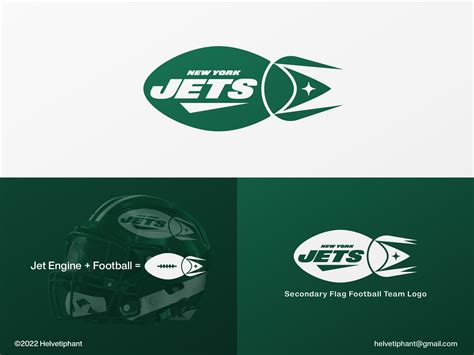 New York Jets - Logo Redesign Proposal by Helvetiphant™ on Dribbble