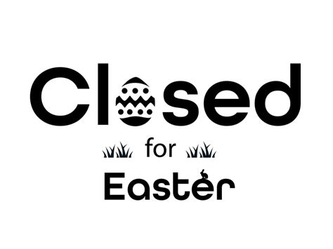Closed For Easter Sign Vector PNG vector in SVG, PDF, AI, CDR format