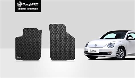 ToughPRO - Two Front Mats Compatible with VOLKSWAGEN Beetle - All Weather Heavy Duty (Made in ...