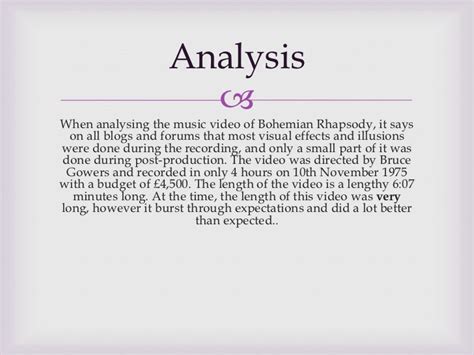 Bohemian Rhapsody Music Video Analysis