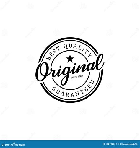 Original Stamp Logo Design Badge Template for Business Element Stock Illustration - Illustration ...