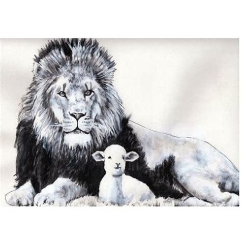 Lion and Lamb | Lion and lamb, Lion pictures, Jesus drawings